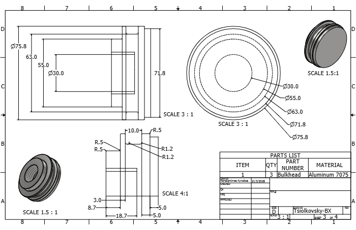 Bulkhead drawing